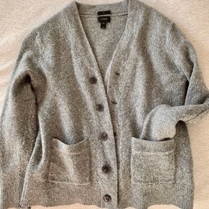 Gray cardigan